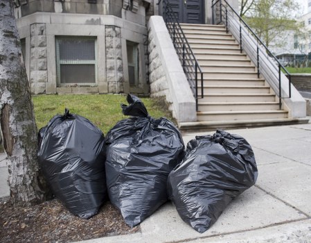 Different types of waste managed locally